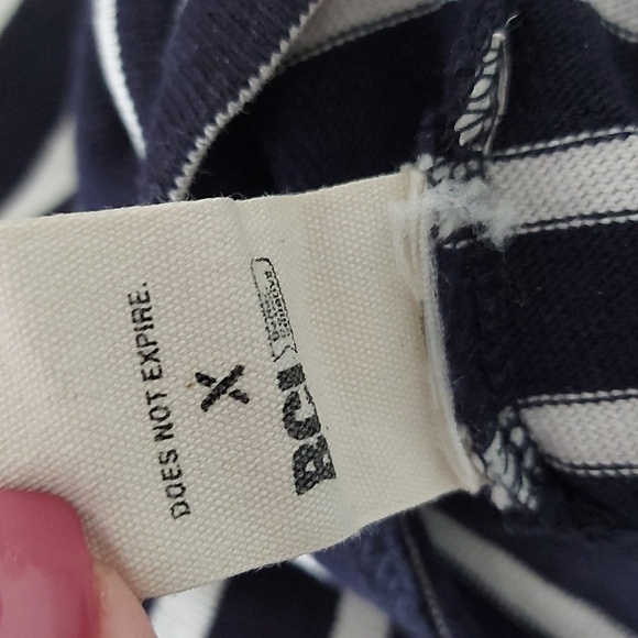 Alex Mill Navy and White Striped 100% Cotton Nautical Sweater Size XXL - Picture 6 of 6